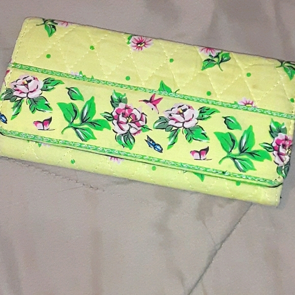 Floral quilted purse w/check holder wallet - Picture 5 of 7